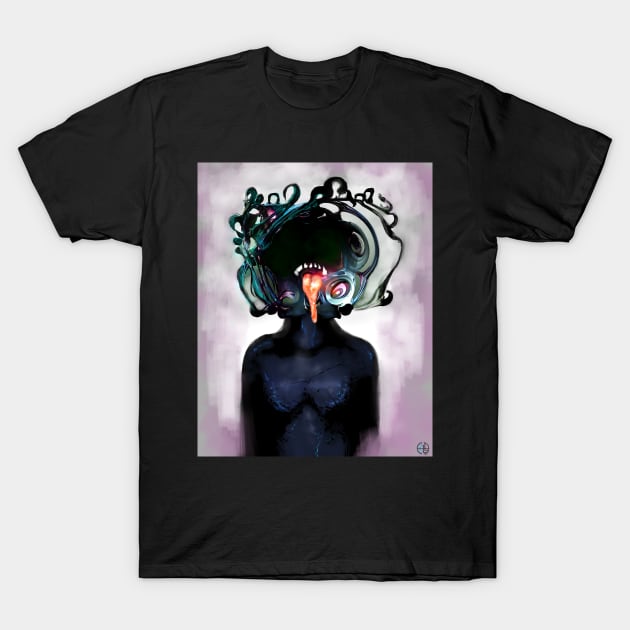 Siren Femme Fatale Fearsome Female T-Shirt by sandpaperdaisy